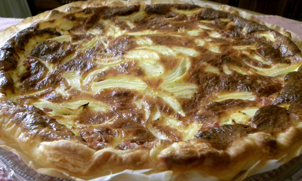 recette quiche rapide aux lardons et oignons pretty chef