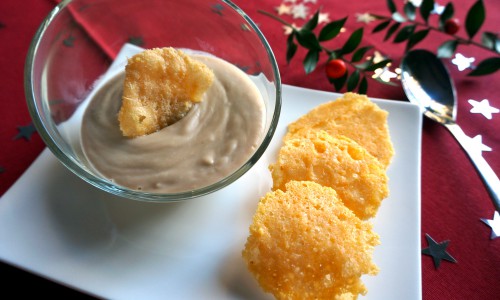 recette Veloute marrons tuiles de parmesan pretty chef