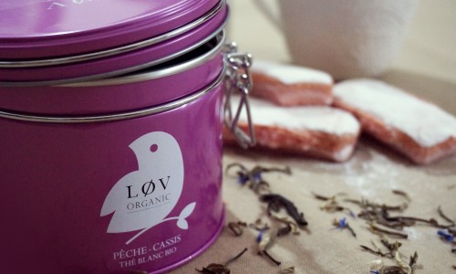 article cuisuine Lov organic peches cassis