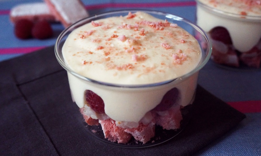 recette tiramisu litchis framboises