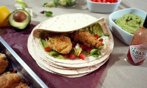 recette tortilla poulet frit