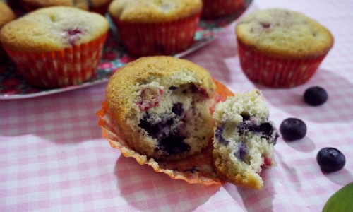 recette facile muffin myrtilles framboises