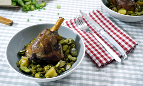 recette facile sourie d'agneau legumes verts pretty chef