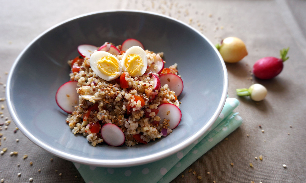 recette facile salade quinoa radis pretty chef