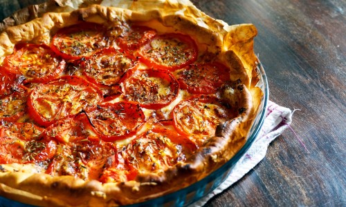 recette facile tarte tomates moutarde