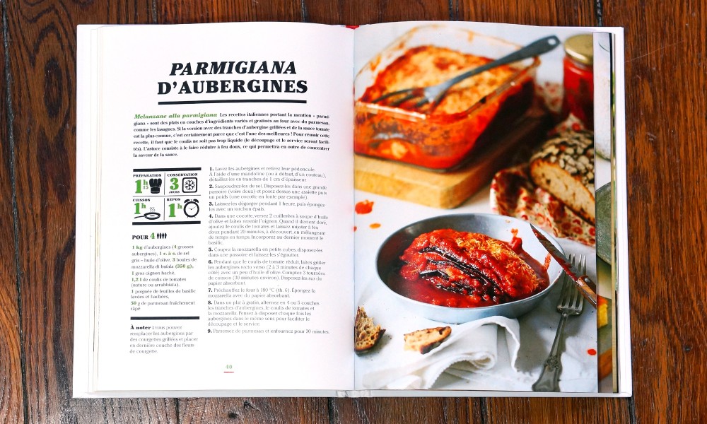 Recette parmigiana d'aubergines du livre Épicerie du monde - l'Italie de Linda Louis