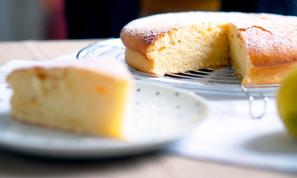 Gâteau au citron vu de l'intérieur