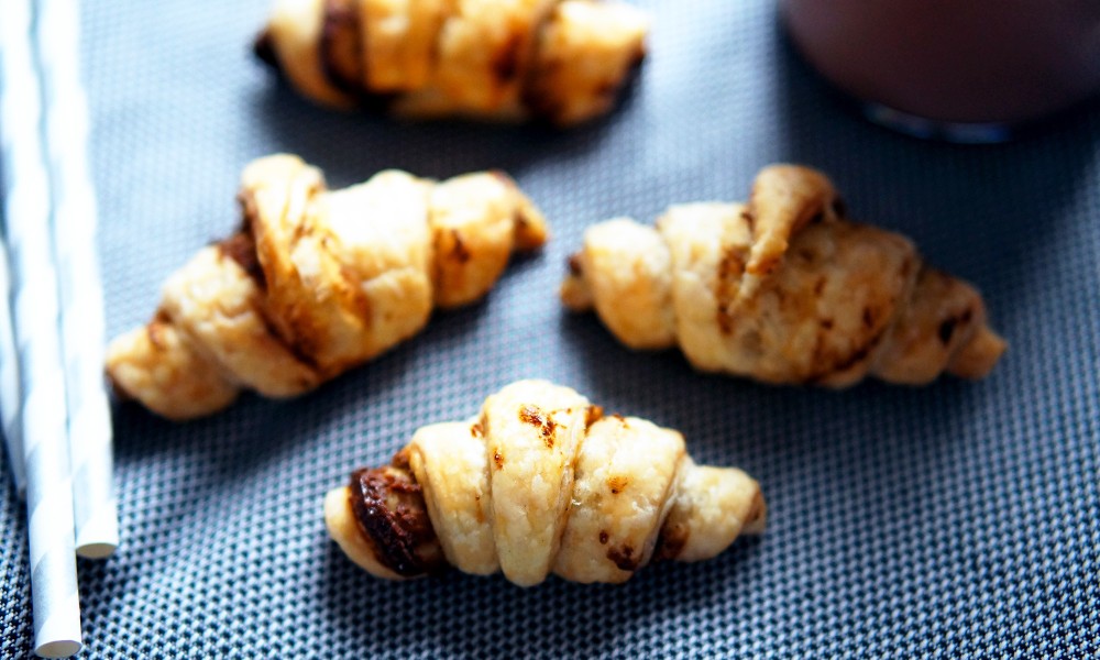 Mini croissant à la pistache pour le goûter