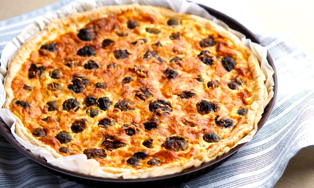 Recette quiche aux lardons de Bruxelles