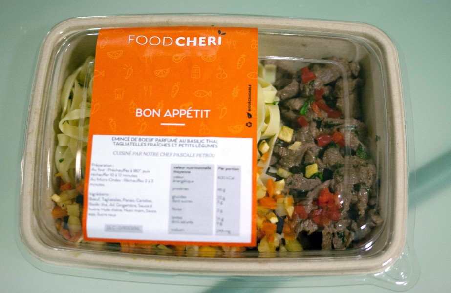 Packaging des plats FoodCheri