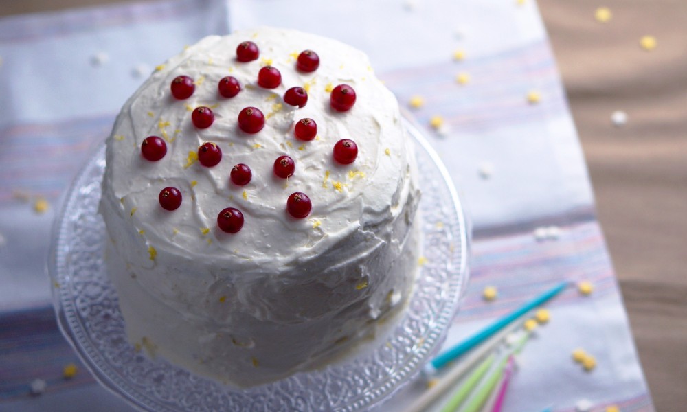 Gâteau d'anniversaire façon tarte au citron