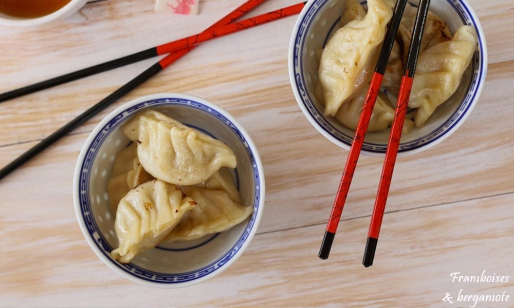 Gyoza ravioli japonais de Framboises et Bergamote