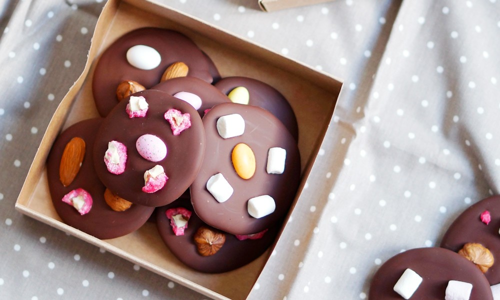 Nos mendiants au chocolat sont maintenant prêt à offrir ou à déguster