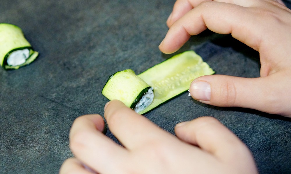 Comment rouler vos courgettes avec délicatesse