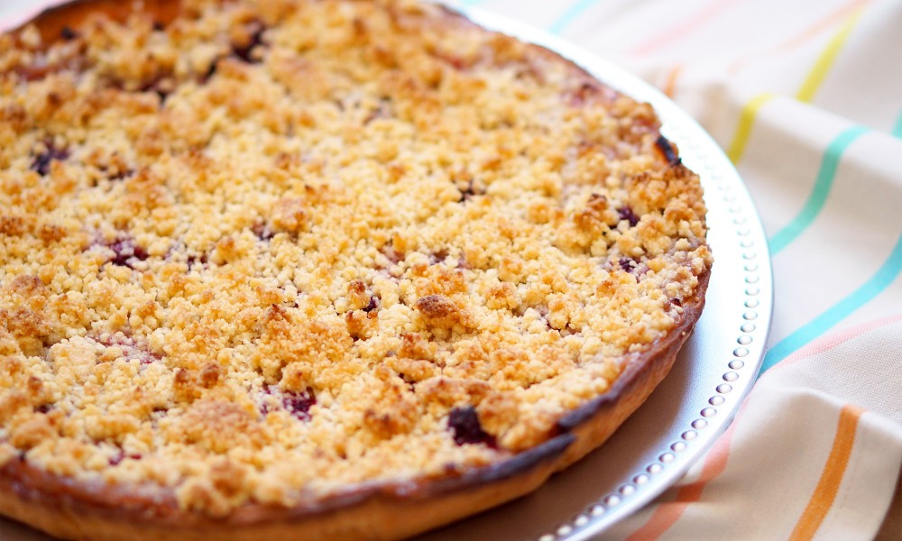 Recette de la tarte rhubarbe - framboise par Pretty Chef