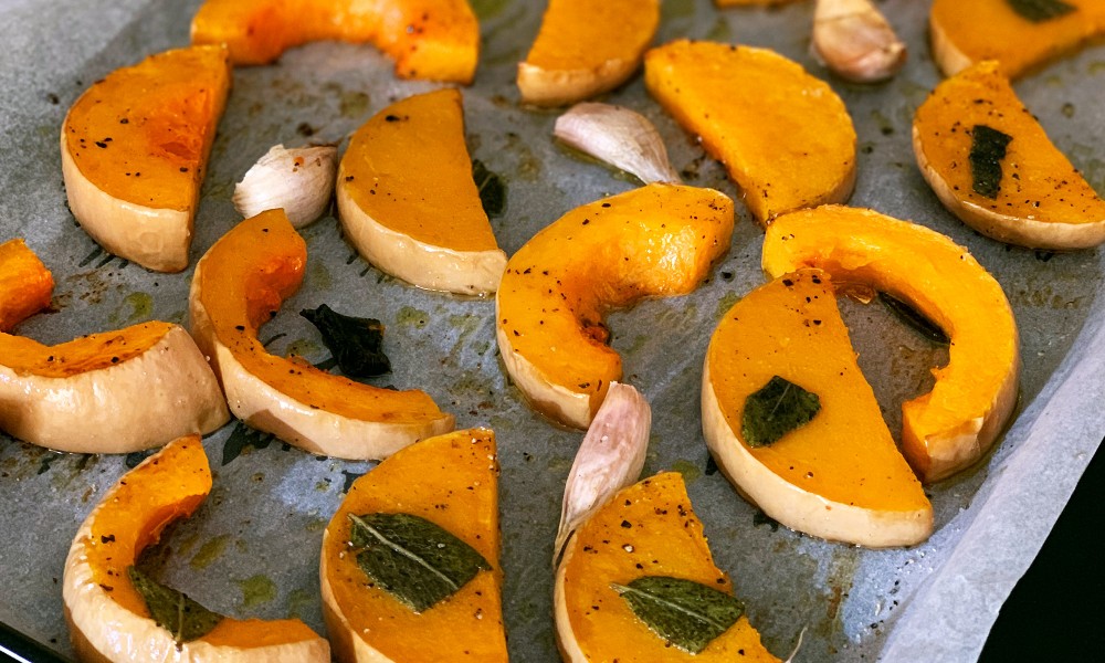 Recette de courge butternut rotie au four - Pretty Chef