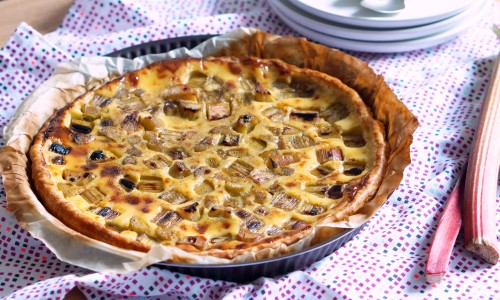 Tarte à la rhubarbe express